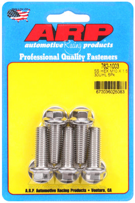 ARP M10 x 1.50 x 30 SS Hex Bolts (5/pkg)