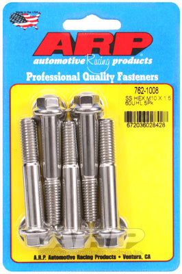 ARP M10 x 1.50 x 60 SS Hex Bolts (5/pkg)