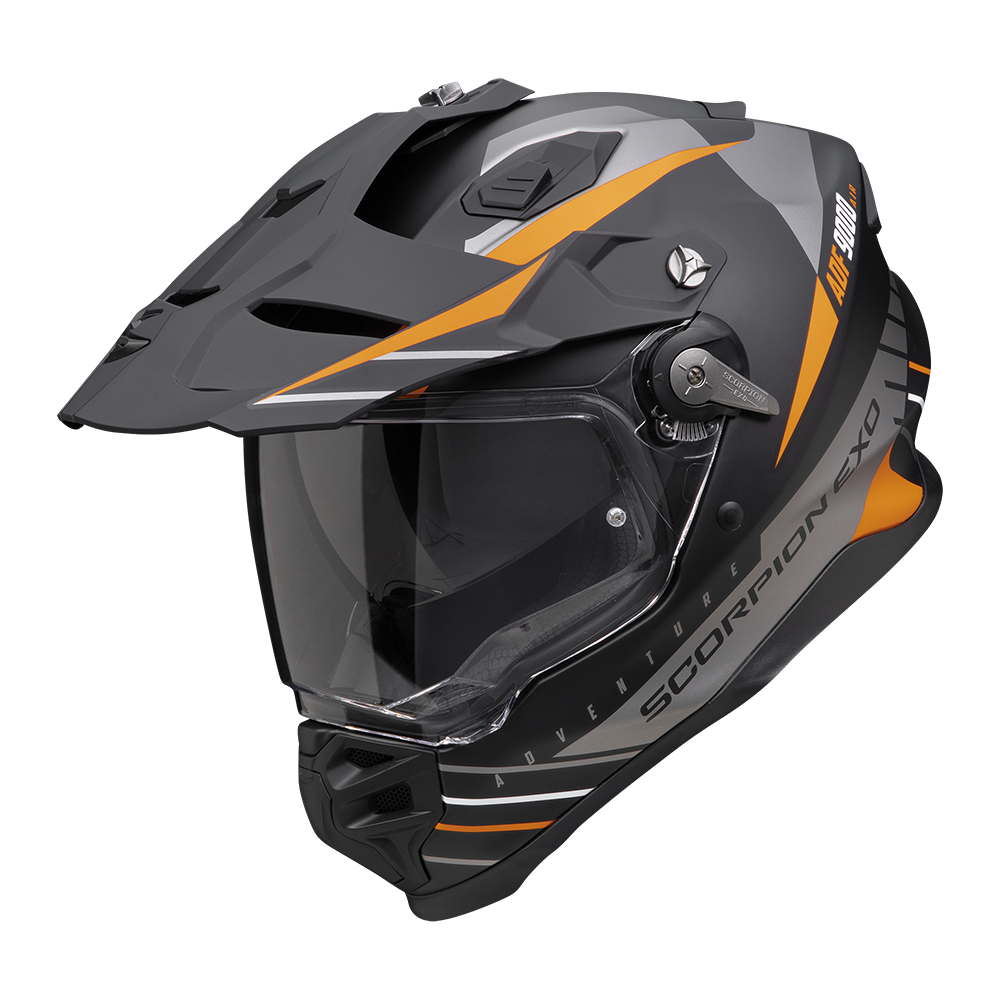 EXO-ADF-9000 AIR FEAT NERO OPACO-ARGENTO-ARANCIONE