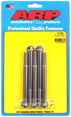 "3/8""-24 x 4.250 hex SS bolts" (5pcs)