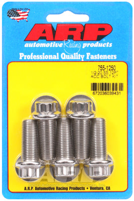 ARP 1/2-20 x 1.250 12pt SS Bolts (5/pkg)