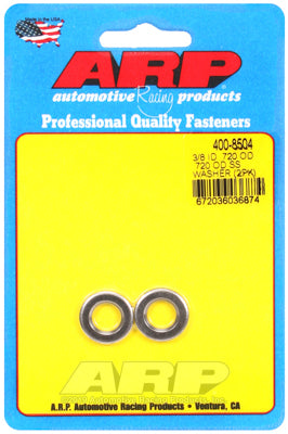 "3/8"ID .720"OD .120"TH SS washers (2pcs)