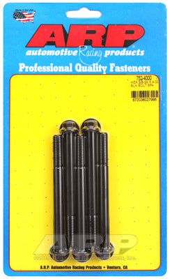 ARP 3/8 Inch -24 x 4.000 Black Hex Oxide Bolts (5/pkg)