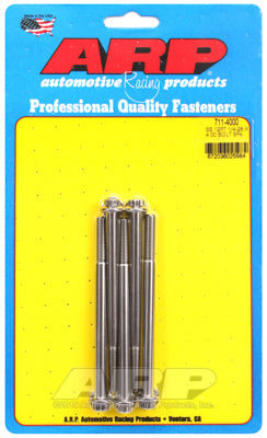 "1/4""-28 x 4.000 12pt SS bolts" (5pcs)