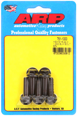 ARP 5/16-24 x 1.000 Hex Black Oxide Bolts (5/pkg)
