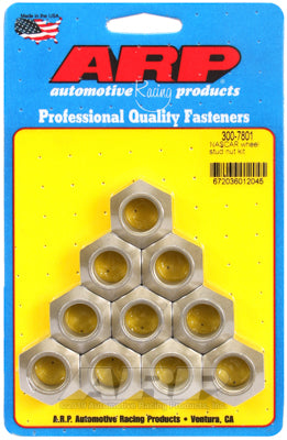ARP 5/8in -18in NASCAR Wheel Stud Nut Kit (Pack of 10)