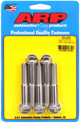 ARP 7/16-14 x 2.5in SS Hex Bolt Kit (Pack of 5)