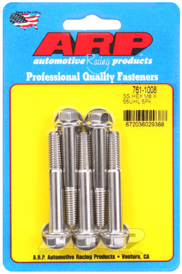 ARP M8 x 1.25 x 55 Hex SS Bolts (5/pkg)