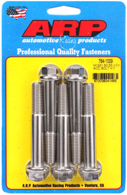 ARP M12 x 1.50 x 80 SS Hex Bolts (5/pkg)
