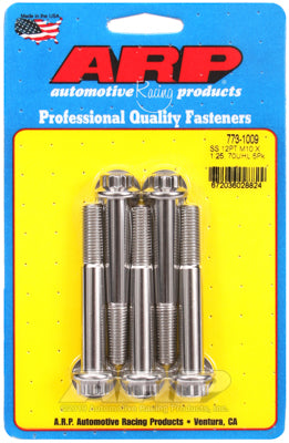 ARP M10 x 1.25 x 70 12pt Stainless Steel Bolts (Set of 5)