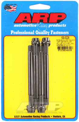 ARP 5/16-24x4.000 black 12pt WP pully w/2.750" fan spcr stud