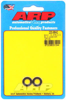 ARP M8 ID 0.575 OD Black Washers (2 pack)