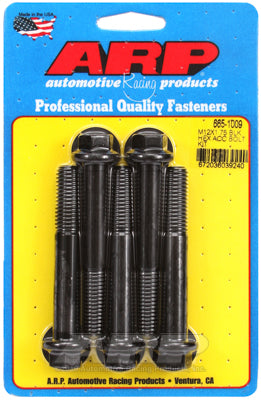 ARP M12 x 1.75 x 80 Hex Black Oxide Bolts (5/pkg)