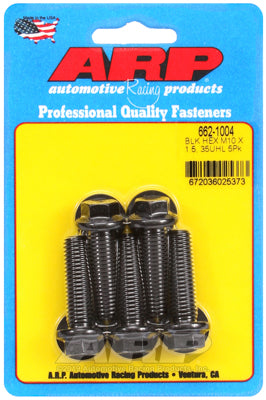 ARP M10 x 1.50 x 35 Hex Black Oxide Bolts (5/pkg)