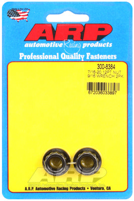 ARP 7/16in-20 / 9/16 Socket / 12pt Nut Kit 2 Pack