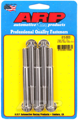 "3/8""-16 x 3.500 12pt SS bolts" (5pcs)