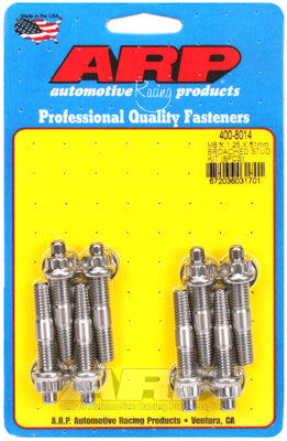 ARP Sport Compact M8 x 1.25 x 51mm Stainless Accessory Studs (8 pack)