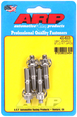 ARP M8 x 1.25 x 45mm Broached 4 Piece Stud Kit
