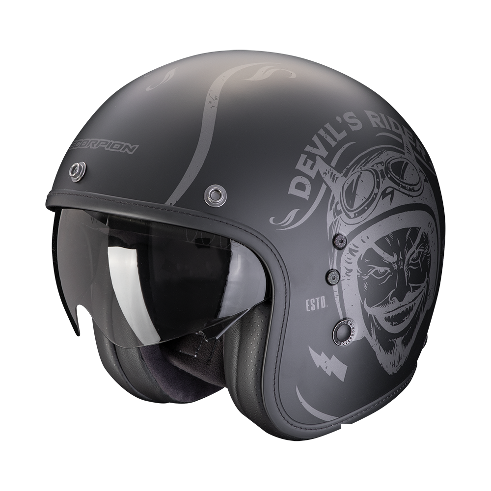 EXO-JET BELFAST EVO ROMEO NERO-MATT-ARGENTO