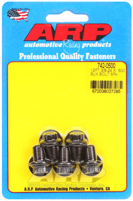 ARP 3/8in-24 x .500 UHL 12pt Black Oxide Bolts (5/pkg)