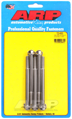 "5/16""-24 x 4.000 hex SS bolts" (5pcs)