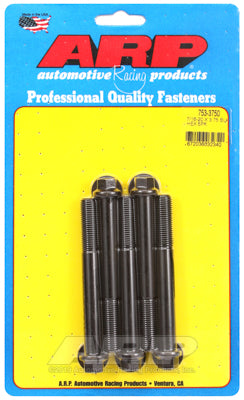 "7/16""-20 x 3.750 hex black oxide bolts" (5pcs)