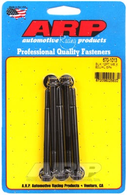 ARP M6 x 1.00 x 80 12pt Black Oxide Bolts (5/pkg)