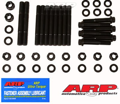 ARP Little M Iron Main Caps 4 Bolt Splayed Main Stud Kit - Black