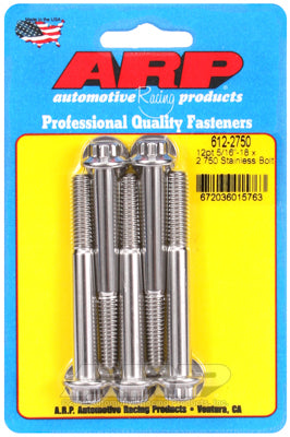 ARP 5/16in-18 x 2.750 12pt SS Bolts (5/pkg)