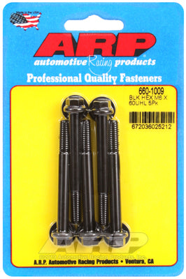 ARP M6 X 1.00 X 80 Hex Black Oxide Bolts - 5pk