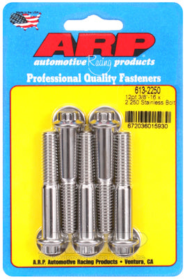 ARP 3/8in - 16 x 2.250 12pt SS Bolts (5/pkg)