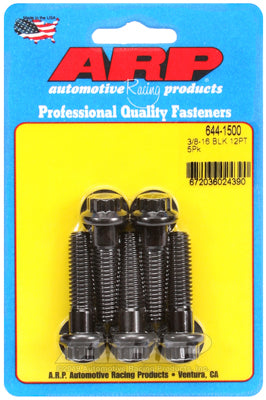 ARP 3/8 Inch -16 x 1.500 12pt 7/16 Wrenching Black Oxide Bolts (5/pkg)