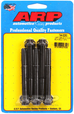 ARP 3/8-24 x 0.3.250 12pt 7/16 Wrenching Black Oxide Bolts (5/pkg)