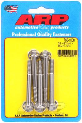 ARP M6 x 1.00 x 55 SS Hex Bolts (5/pkg)
