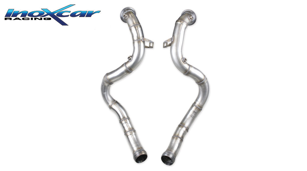 Tubo sostituzione catalizzatore (sost. 4 cat) MERCEDES CLASSE C63 (Type W205) AMG S 4.0i V8 BiTurbo (510cv) 2015-- Ø 70 - Autobox