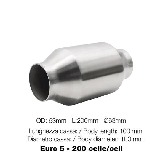 Catalizzatore metallico 200 celle Euro 5 SIMONI RACING