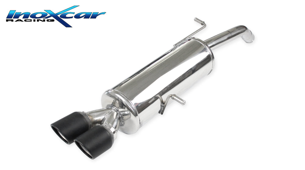 Scarico finale con silenziatore 2X80 X-RACE BLACK MATubo turbina CITROEN DS3 1.6i 16V TURBO (155CV) 2010-- Ø 50 - Autobox