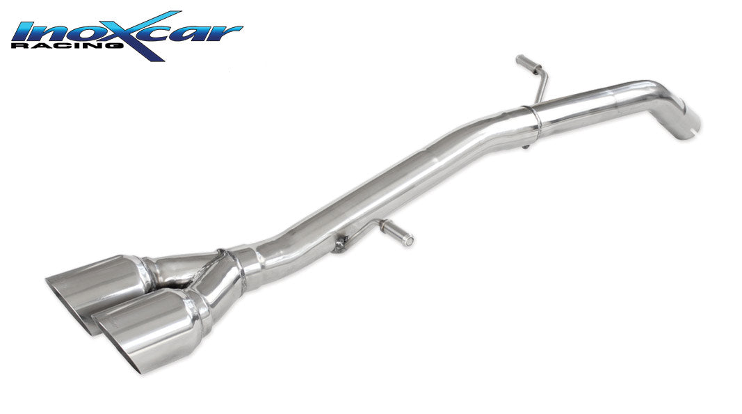 Scarico finale senza silenziatore 2X80 RACING CITROEN DS3 1.6 TURBO RACING (207CV) 2011-- Ø 55 - Autobox