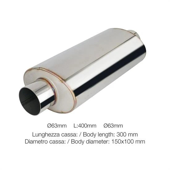 Silenziatore universale 63mm SIMONI RACING