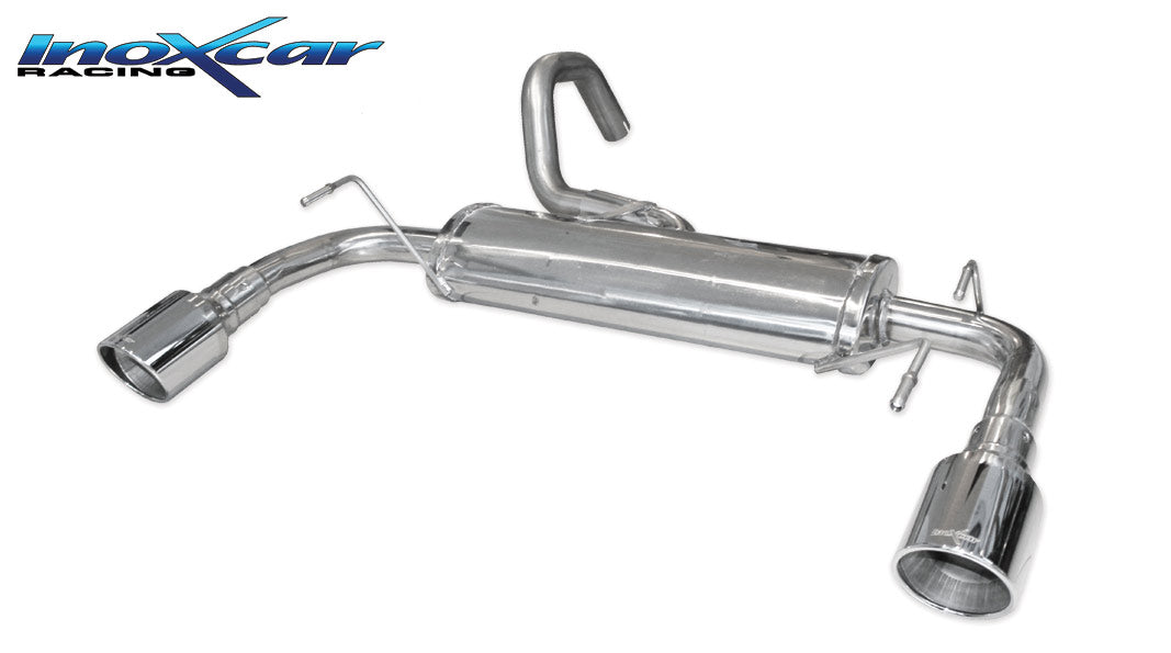 Scarico finale con silenziatore 1X100 X-RACE destro e sinistro ABARTH 500 1.4 T-JET (135CV-160CV) 2008-- Ø 48 CABRIO 2010-- - Autobox