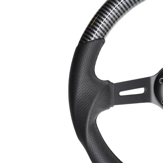 Volante sportivo a calice Giau in carbon look e pelle SIMONI RACING