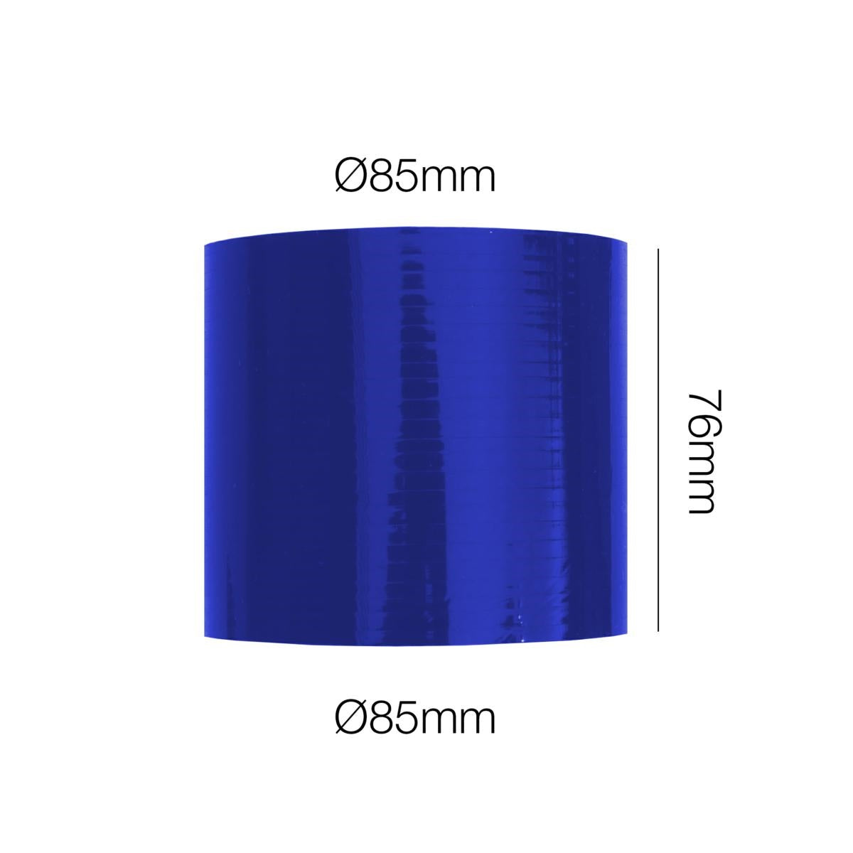 Manicotto dritto lunghezza 76MM in silicone blu rinforzato MANITOR
