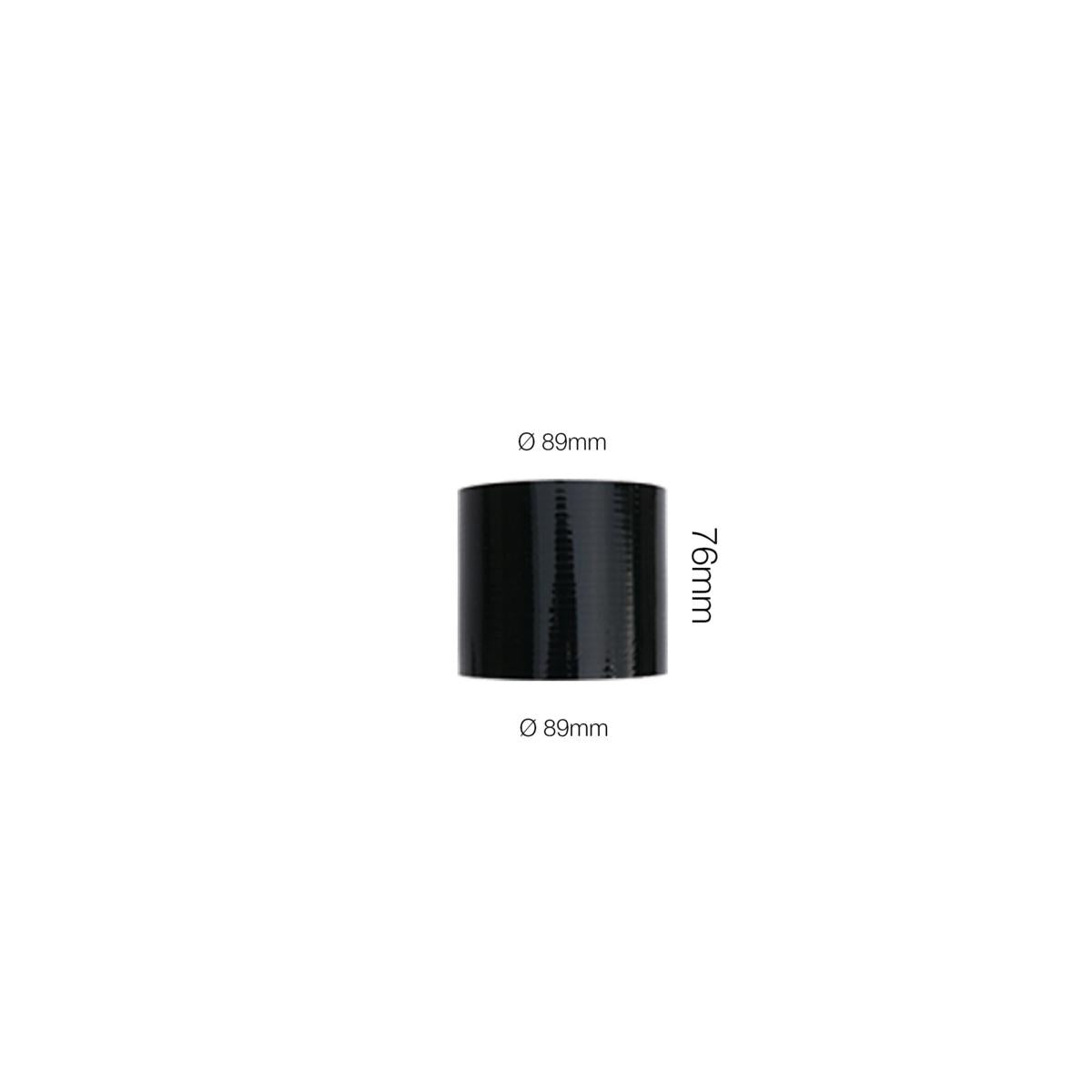 Manicotto dritto lunghezza 76MM in silicone nero rinforzato MANITOR