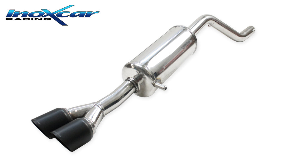 Scarico finale con silenziatore 2X80 RACING BLACK CERAMIC OPEL CORSA F 1.2i T (131cv) GS-Line 2020-- Tubazione Ø 50 Raccordo Ø 45 - Autobox