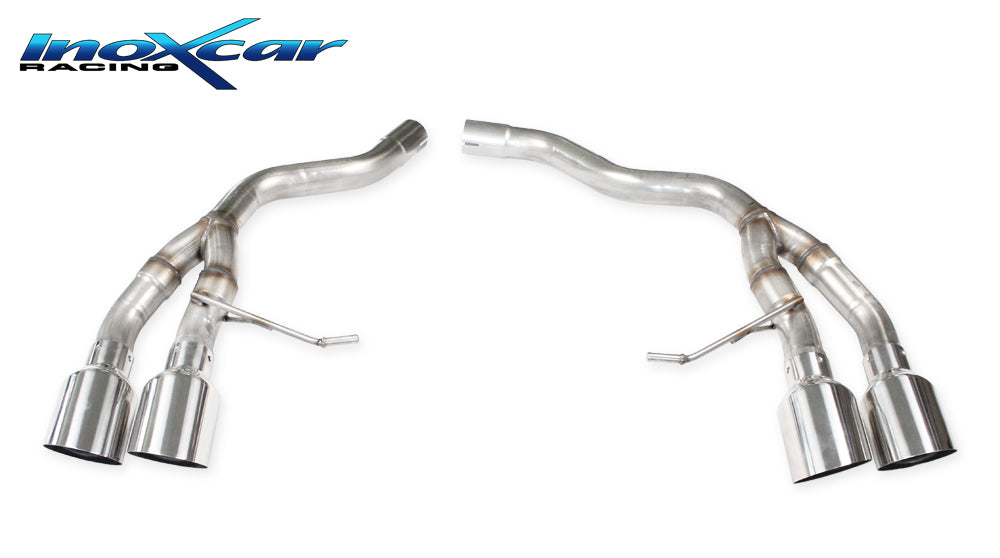 Scarico finale senza silenziatore 2X100 RACING destro e sinistro PORSCHE MACAN (Serie 536) 3.0 S TDI V6 (250cv) 2013-- - Autobox