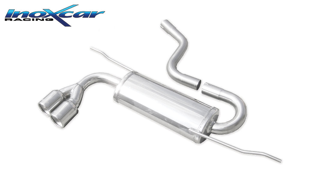 Scarico finale con silenziatore 2X80 SEAT LEON (Type 1P) 2.0 TDI (140CV) 2005-- Ø 55 - Autobox