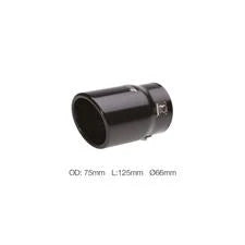 Terminale rotondo 66mm inclinato acciaio inox SIMONI RACING
