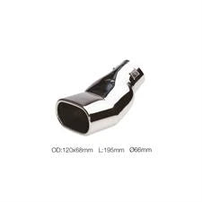 Terminale rettangolare 66mm acciaio inox SIMONI RACING