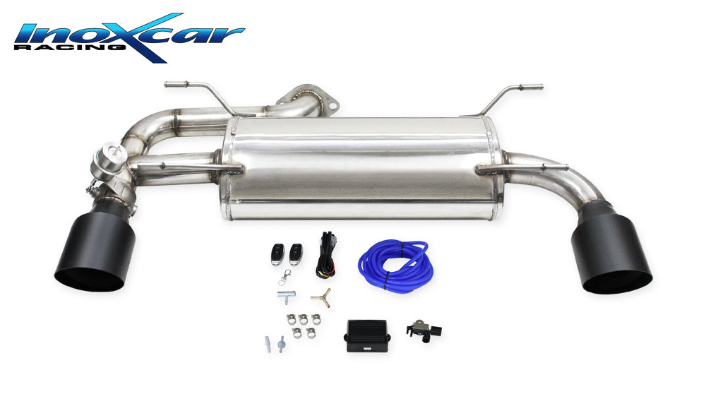 Scarico finale con silenziatore 1X114 RACING BLACK CERAMIC destro e sinistro + Valvola con kit depressione + Telcomando TOYOTA GR 86 2.4i (234cv) (con GPF) 2021-- - Autobox