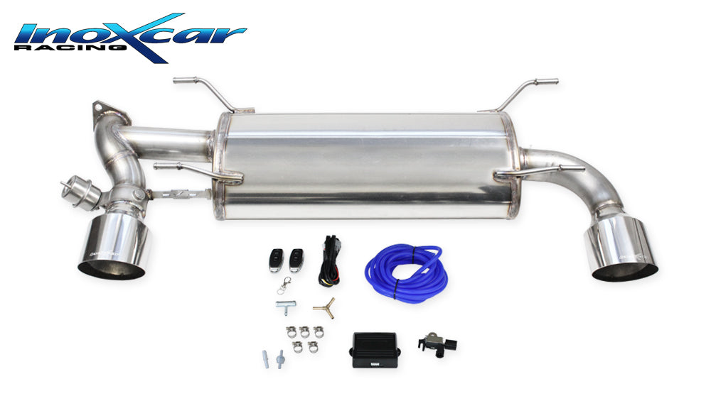 Scarico finale con silenziatore 1X114 RACING destro e sinistro + Valvola kit depressione + Telecomando TOYOTA GT 86 2.0 (200CV) 2012-- - Autobox
